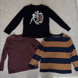 Boys’ Long Sleeve Tees - bundle of 3